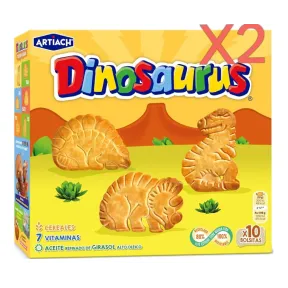Pack x2 Galletas Artiach Dinosaurus 411 g