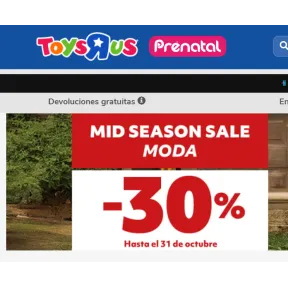 30% de descuento en artículos de Toys“R”Us