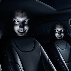 2 fundas de almohada de terror para coche
