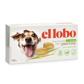 El Lobo Polvorones de Arroz para Perros 120 g