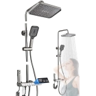 Ducha con termostato y pantalla: set completo