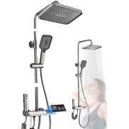 Ducha con termostato y pantalla: set completo