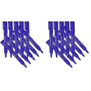 Marcadores Permanentes Azules - Paquete de 20 Unidades