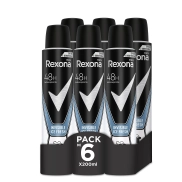 Desodorante Rexona Ice para Hombre 200ml - Pack de 6 Aerosoles