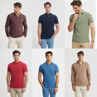 Rebajas en polos Álvaro Moreno: manga larga y corta.