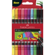 Estuche de 10 rotuladores dobles Faber-Castell.