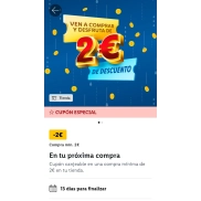 Descuento de 2 euros en Lidl con compra mínima de 2 euros