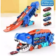 Camión de dinosaurios con 4 figuras incluidas