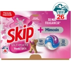 Detergente SKIP Ultimate 208 cápsulas Mimosín Total 8 cajas