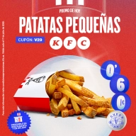 Patatas Pequeñas a 0,60€ en KFC SOLO HOY