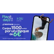Cheque de 6€ por 1500 puntos acumulados