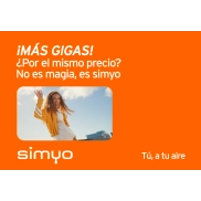 SIMYO Duplica GIGAS en planes de 25GB, 50GB, 120GB y 200GB