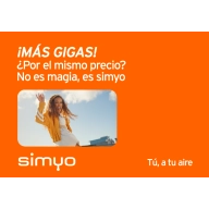 SIMYO Duplica GIGAS en planes de 25GB, 50GB, 120GB y 200GB
