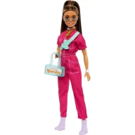 Barbie Day & Play con mono rosa para diversión asegurada.