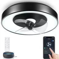 Ventilador Aigostar con Luz 40W y compatibilidad Alexa