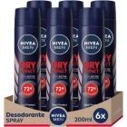 Desodorante Nivea Men Spray Dry Impact 6x200ml