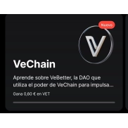 VET en Revolut: 0,60€ en criptomonedas