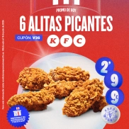 Alitas picantes: 6 por 2.99€ en Ya Voy Yo KFC