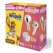 Auriculares Bluetooth + Cacao Soluble Nesquik 2.7kg