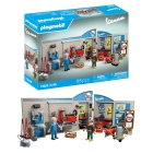 Taller Playmobil Vespa años 60 con accesorios y elevador