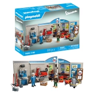 Taller Playmobil Vespa años 60 con accesorios y elevador
