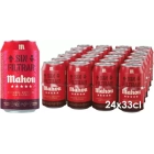 Cerveza Mahou Sin Filtrar en Pack de 24 Latas 33cl