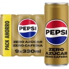 Pepsi Zero Sin Cafeína 9x33cl