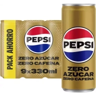 Pepsi Zero Sin Cafeína 9x33cl