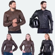 Chaqueta de cuero para moto COURSE | Clase AA | Unisex
