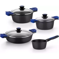 Batería Antiadherente de Aluminio Fundido BRA Advanced 4 Pzas.