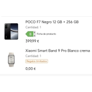 Xiaomi Smartband 9 Pro + Poco F7 (12GB 256GB) por 272€
