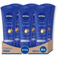 Crema de manos NIVEA 6x 100 ml - Hidratación intensa