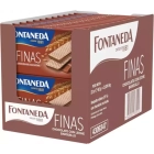 Barquillos Finas Fontaneda rellenos de chocolate 22x82gr