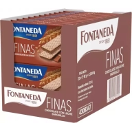 Barquillos Finas Fontaneda rellenos de chocolate 22x82gr