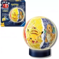 Lámpara Nocturna 3D de Pokemon Puzzle con Iluminación