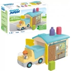 Camión de obras PLAYMOBIL Junior con garaje incluido