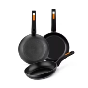Set de 3 Sartenes Monix Fuego - Antiadherentes y Versátiles