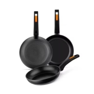 Set de 3 Sartenes Monix Fuego - Antiadherentes y Versátiles