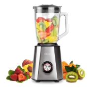 Batidora de Vaso Mellerware Inox 1500W, Jarra de Cristal 1.5L