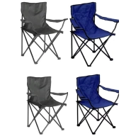 2 Sillas Plegables con Reposabrazos y Bolsa - Camping y Playa