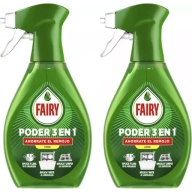 Spray lavavajillas 3 en 1 limón, 2x500ml a mano