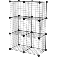 6 Cubos Apilables Modular de Amazon Basics