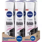 Desodorante Nivea Invisible Black & White 6x200ml