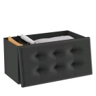 Puff plegable con almacenaje 38x76x38cm