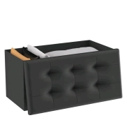 Puff plegable con almacenaje 38x76x38cm