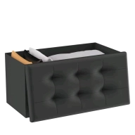 Puff plegable con almacenaje 38x76x38cm