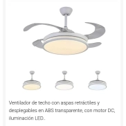 Ventilador LED de Techo en Varios Colores