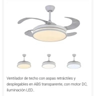 Ventilador LED de Techo en Varios Colores