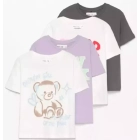 Camisetas estampadas Lefties - Pack de 4 unidades