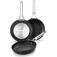 Sartenes de aluminio forjado Monix - Pack de 3 piezas